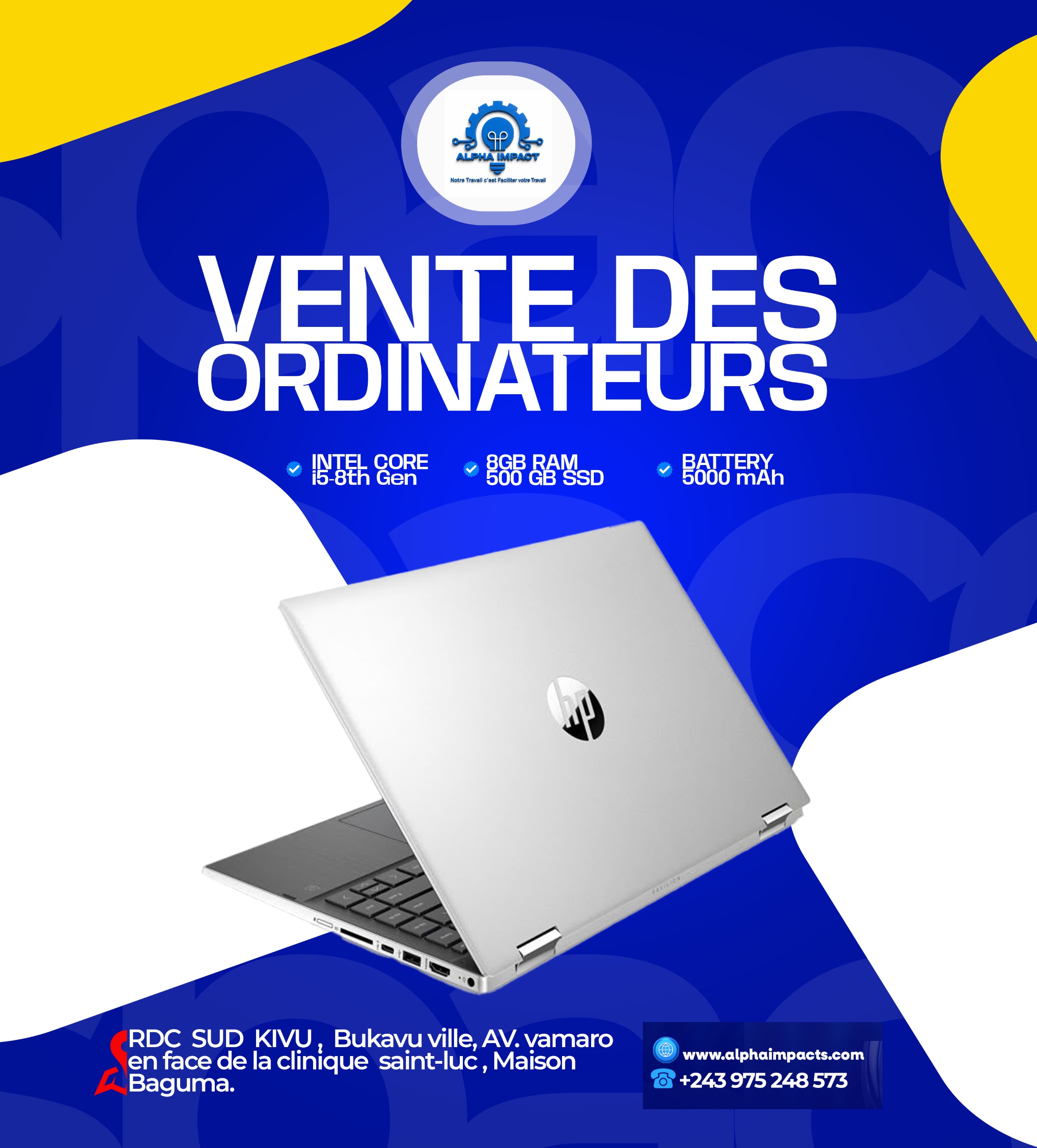 VENTE DES ORDINATEURS
