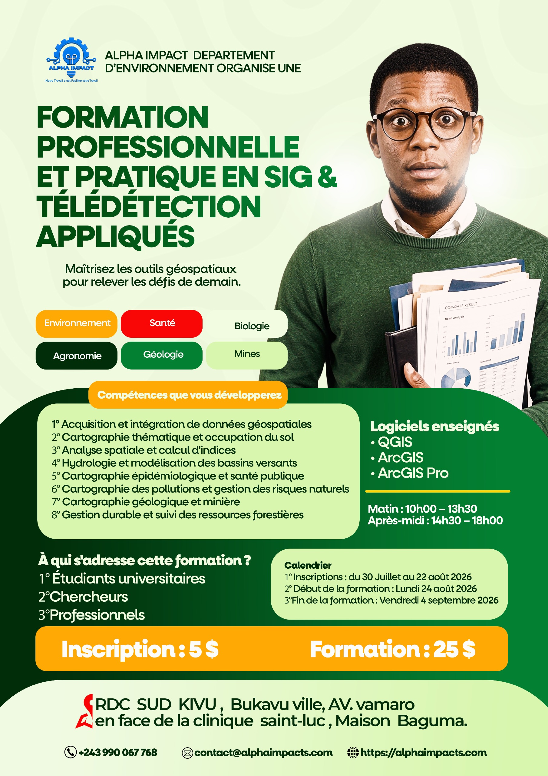 Formation Professionnelle et Pratique en SIG & Télédétection Appliqués